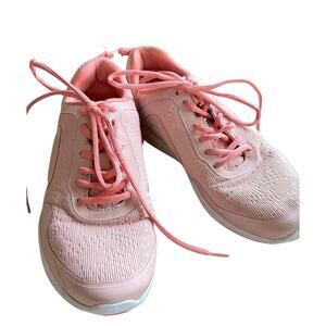 Vionic Agile JoJo Ombre Rose Lace-Up Comfort Tennis Sneakers Womens 8 Peach Pink